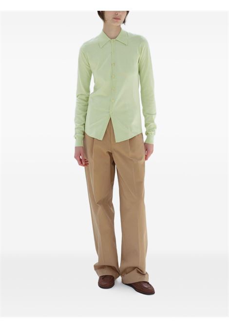 pantaloni chino one-tuck donna cammello AURALEE | A25SP05FCCAMEL BROWN